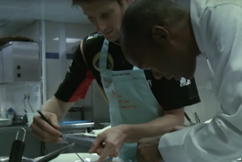 Romain Grosjean’s “Cuisine” Course